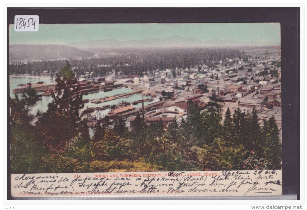 USA - COEUR D'ALENE - DOCKS AND BUSINESS DISTRICT - TB - Coeur D'Alene