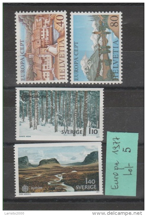 Europa 1977 - Neufs LUXE ** - Lot 5 - Collections (sans Albums)