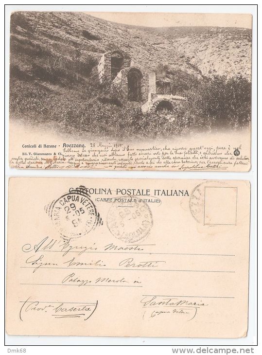 AVEZZANO ( L'AQUILA ) CONICOLI DI NERONE - EDIZ. V. GIAMMARCO &amp; CI. - 1905 - Avezzano