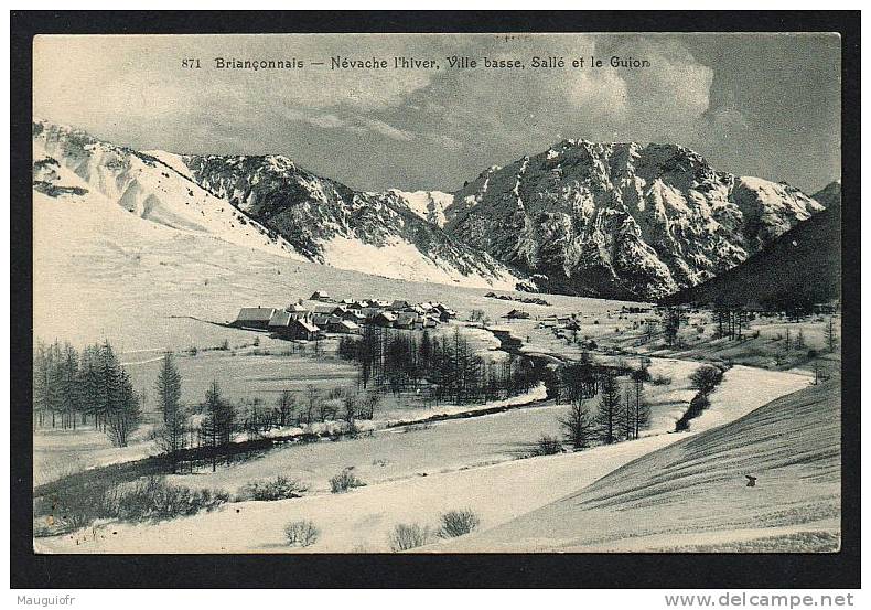 DF / 05 HAUTES ALPES / NEVACHE L' HIVER, VILLE BASSE, SALLE ET LE GUION - Autres & Non Classés