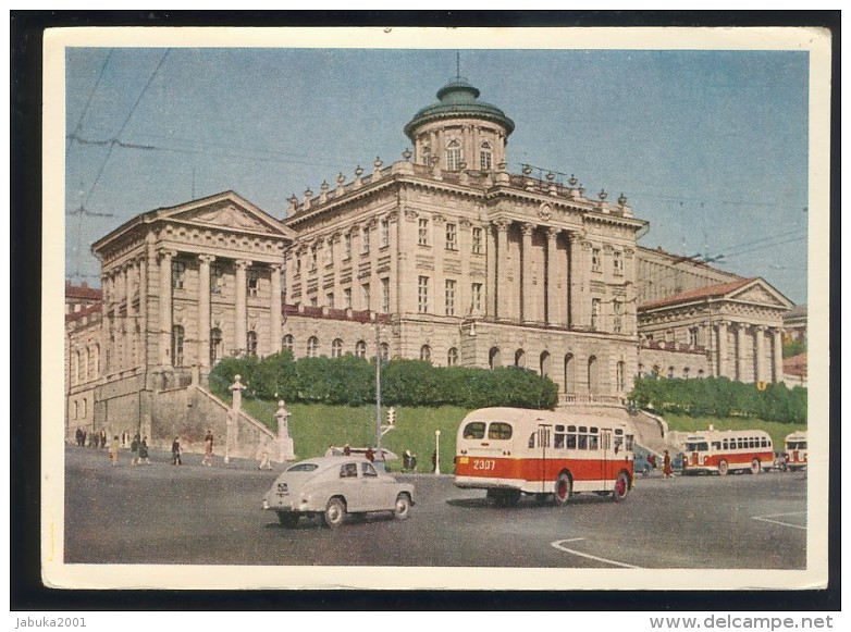 BUS RUSSIA MOSCOW LENIN STATE LIBRARY PC#11 - Buses & Coaches