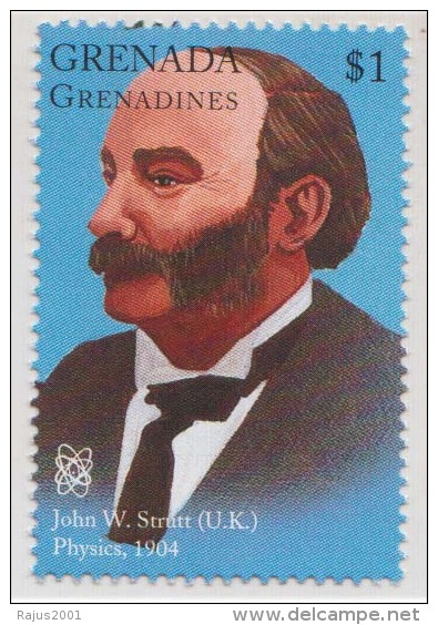 John W Strutt OF UK, Rayleigh Scattering, Nobel Prize Physics MNH Grenada - Physik