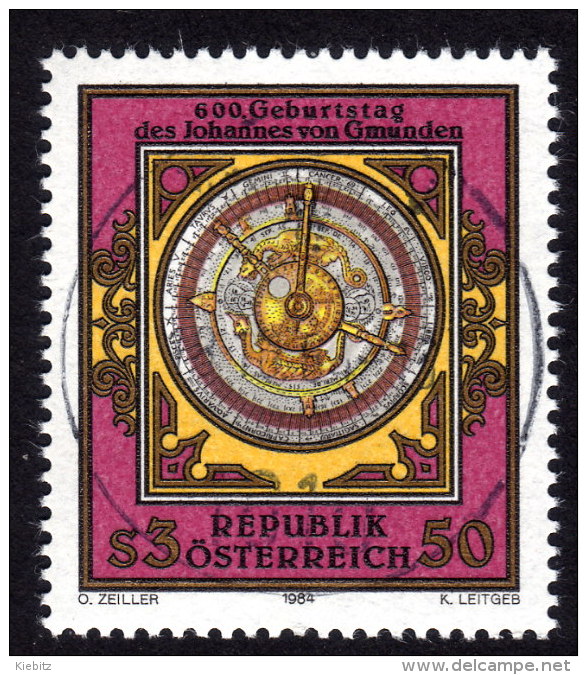 ÖSTERREICH 1984 - Imser Uhr - Johannes Von GMUNDEN - Astronom & Mathematiker - FDC - Uhrmacherei