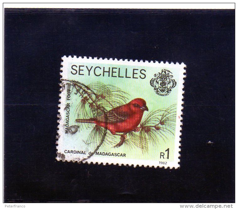 1982 Seychelles - Madagascar Fody - Seychelles (1976-...)