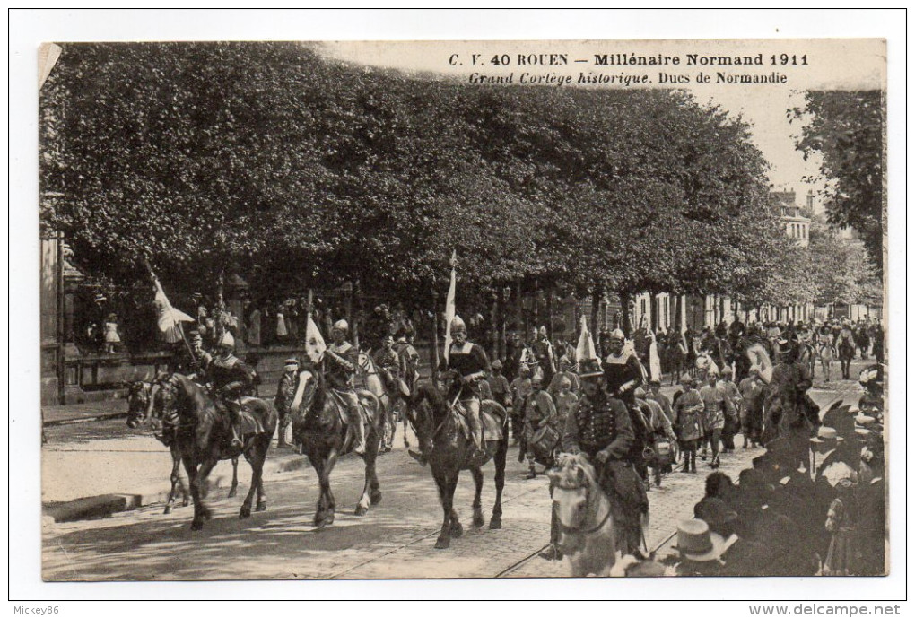 ROUEN-Fête Millénaire Normand--Cortège--Ducs De Normandie (très Animée,chevaux).......à Saisir - Rouen