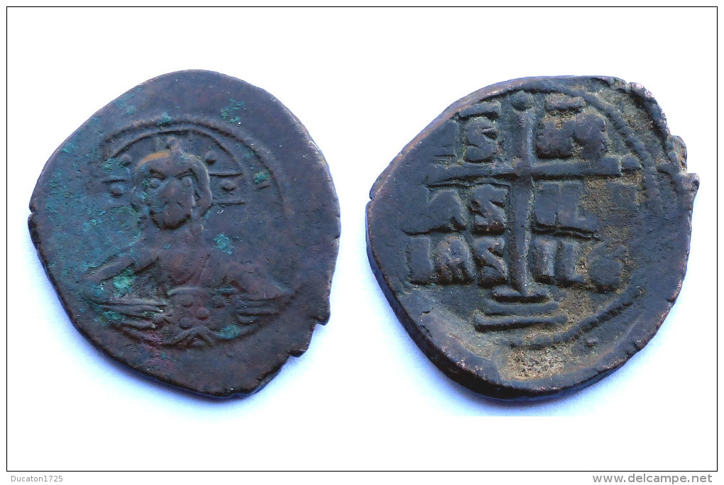 Follis Anonyme (Basilius II°+Constantinus VIII°) BYZANTINE. Classe A3. Bronze - Bizantine