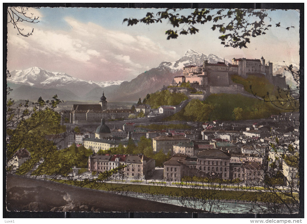 AUSTRIA ,  SALZBURG , OLD POSTCARD , BIG BIG FORMAT  21 Cm X  15 Cm - Salzburg Stadt