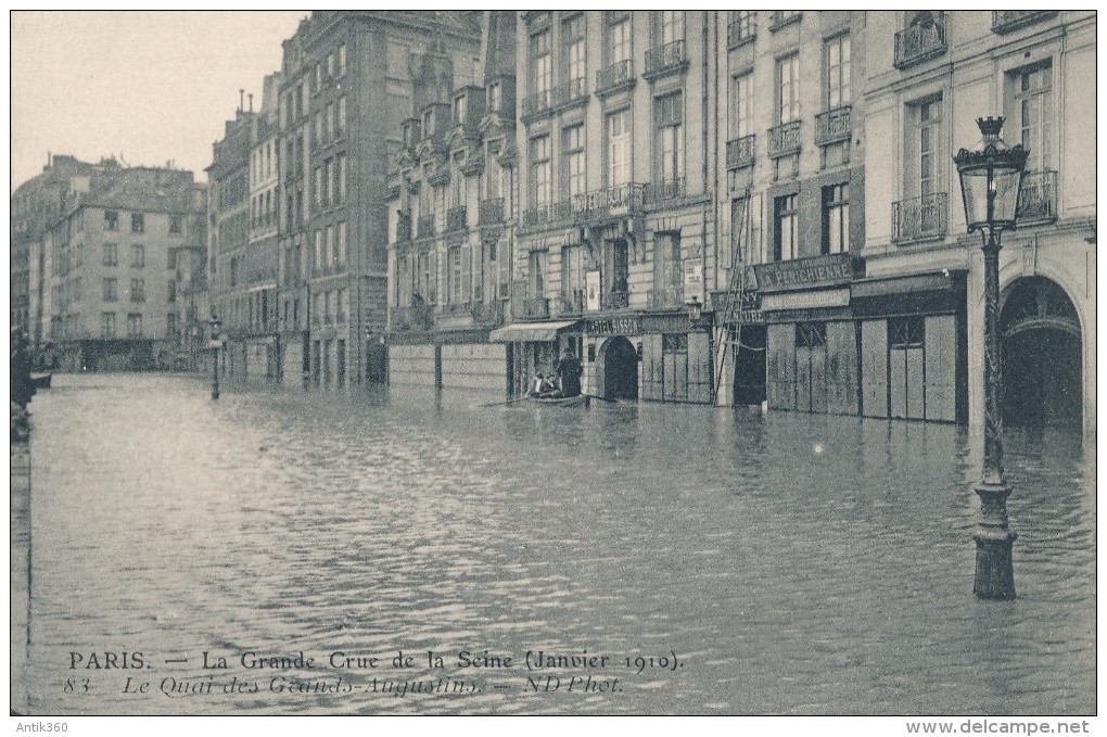 CPA 75 PARIS Lot De 7 Cartes Paris Inondé 1910 - Paris Flood, 1910