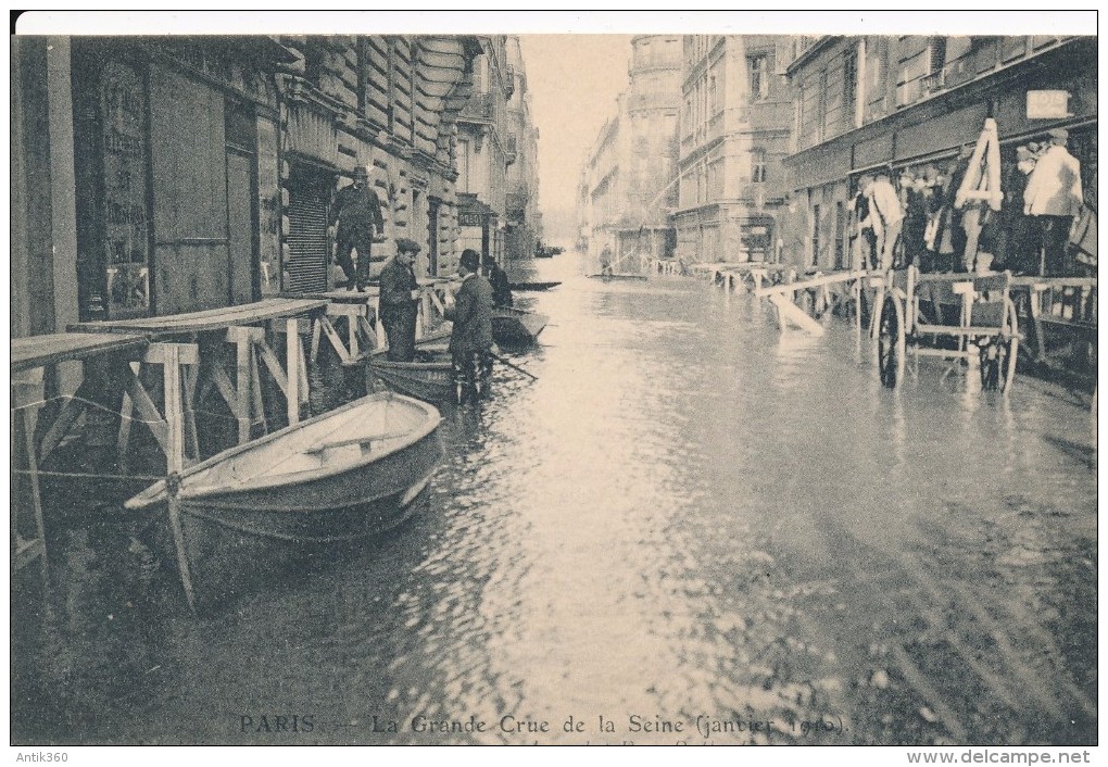 CPA 75 PARIS Lot De 7 Cartes Paris Inondé 1910 - Inondations De 1910