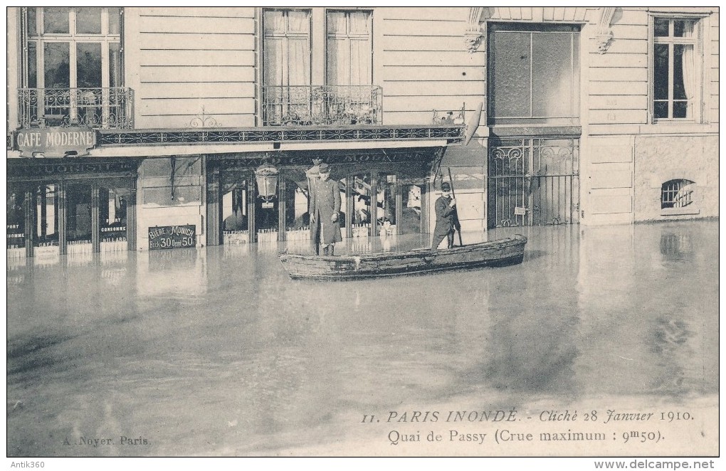 CPA 75 PARIS Lot de 7 cartes Paris Inondé 1910