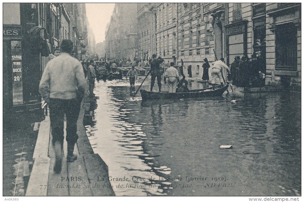 CPA 75 PARIS Lot de 7 cartes Paris Inondé 1910