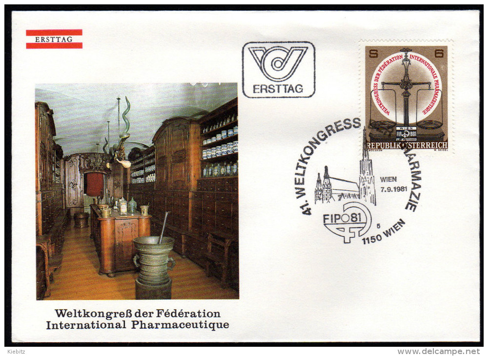 ÖSTERREICH 1981 - 41. Weltkongreß Der Pharmazie - Sonderstempel FDC - Pharmazie