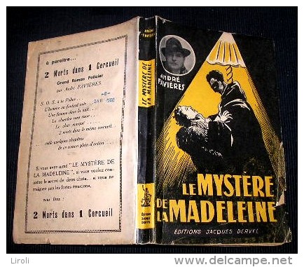 FAVIERES André : LE MYSTERE DE LA MADELEINE. (1950). Exemplaire Dédicacé Par L' Auteur - Livres Dédicacés