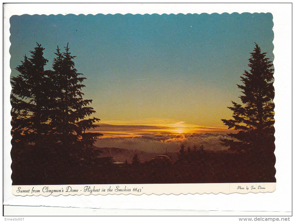 PK-CP USA, Sunset From Clingman's Dome, Gebraucht, Siehe Bilder!*) - Smokey Mountains