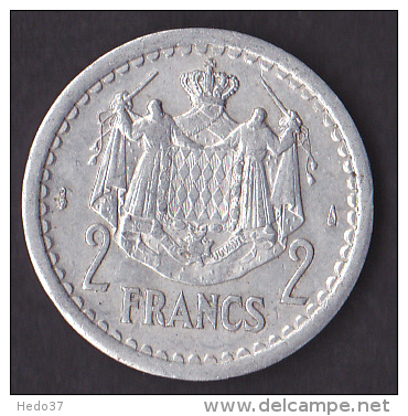 Monaco - Louis II - 2 Francs - Gadoury N°133 - SUP - 1922-1949 Louis II