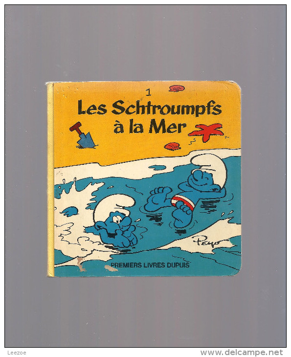 Smurfs, Les Schtroumpfs à La Mer, Premier Livre Dupuis 1983 - Schtroumpfs, Les - Los Pitufos