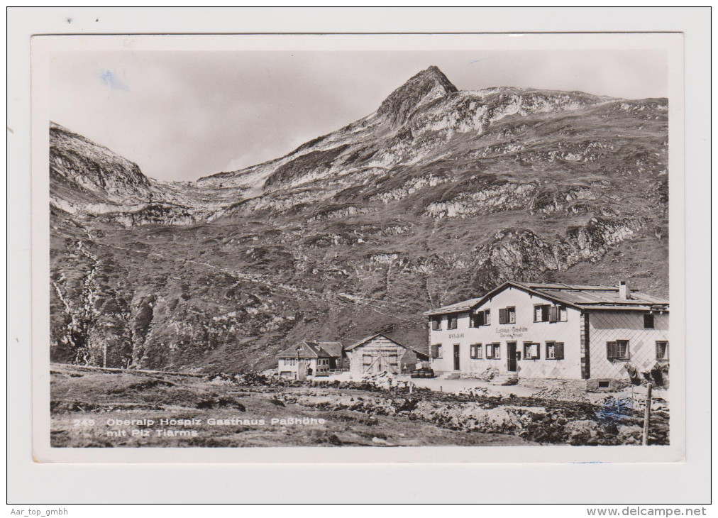 Heimat GR Oberalppass X 1943-09-06 Aushilfs-O Auf AK Nach Erstfeld - Lettres & Documents