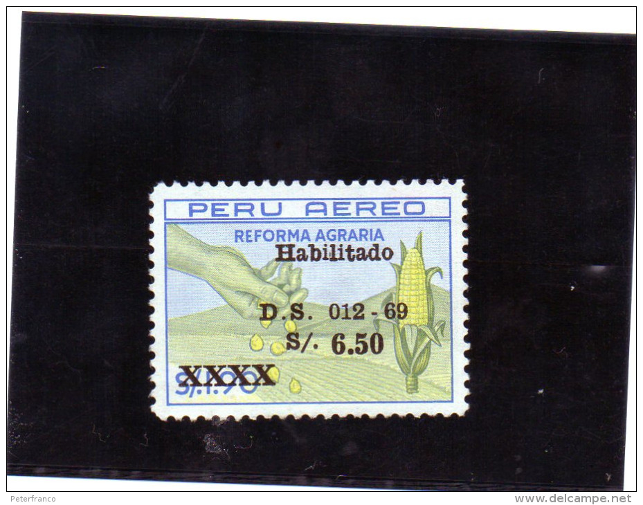 1969 Peru - Riforma Agraria - Soprastampato - Peru