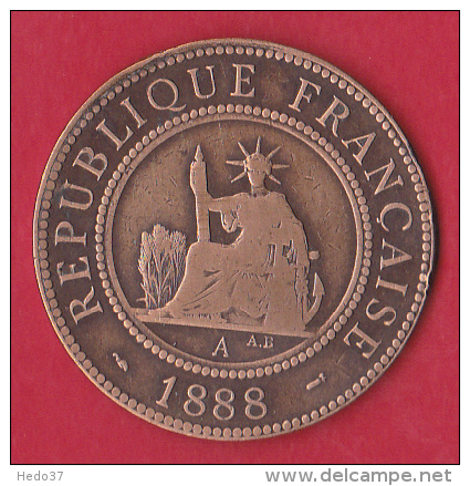 Indochine 1 Centime 1888  - Pick N°1 - TB - Viêt-Nam