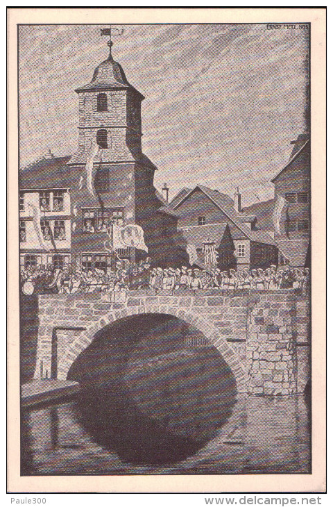 Eschwege - Festpostkarte Eschweger Johannisfest - Festzug Auf Der Alten Werrabrücke - Eschwege