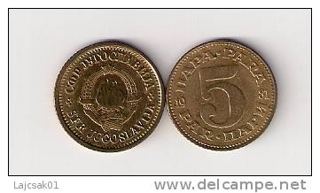 Yugoslavia 5 Para 1981. UNC RARE YEAR - Yougoslavie