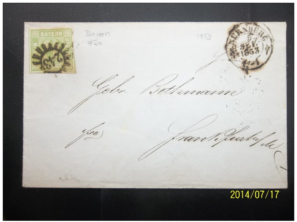 Bayern: 1853 Folded Letter To (?) (#H7) - Otros & Sin Clasificación