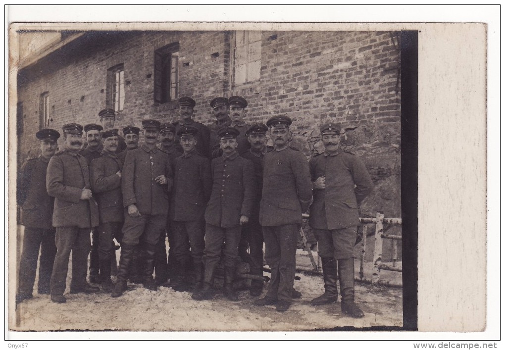 Carte Postale Photo Militaire Allemand De RUSSIE ( Russland ) 03-02-1918-Soldaten-Krieg-Groupe De Soldats A SITUER  ? - Rusland
