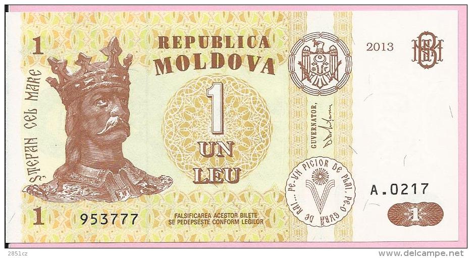 Banknotes - 1 LEU, 2013., Moldova - Moldova