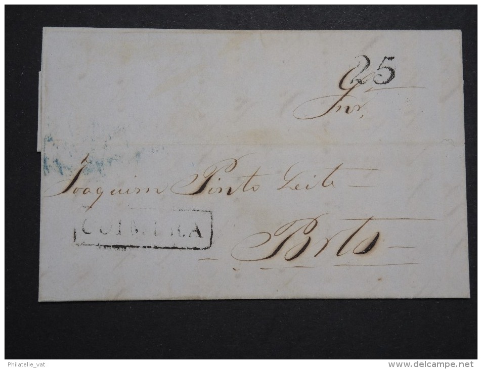 PORTUGAL - Enveloppe ( Avec Texte ) De Coimbra Pour Porto En 1849  - A Voir - Lot P14220 - ...-1853 Voorfilatelie