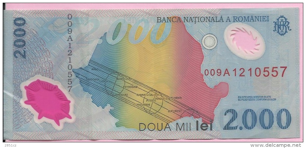 Banknotes - 2000 Lei, 1999., Romania - Rumänien