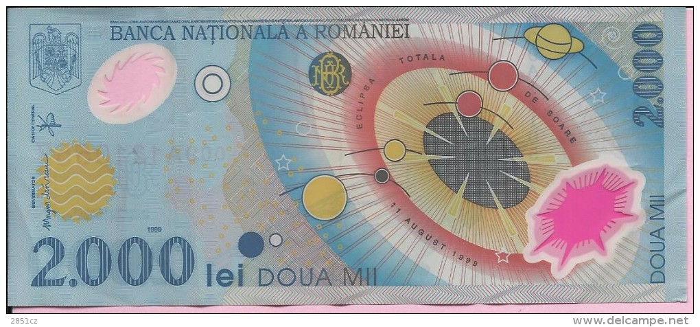 Banknotes - 2000 Lei, 1999., Romania - Rumania