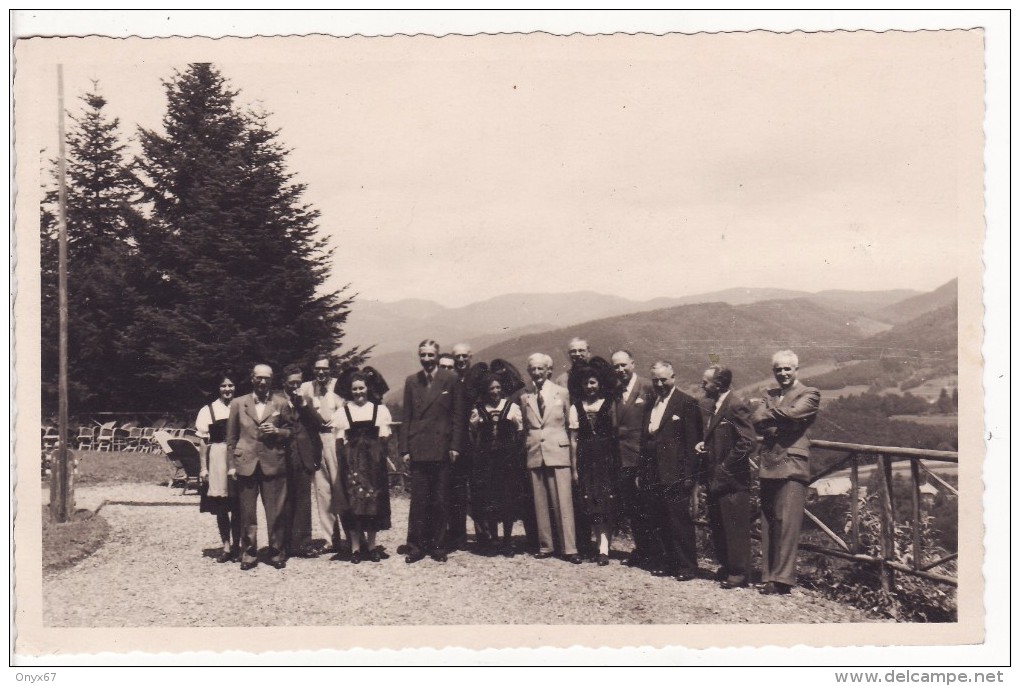 Carte Postale Photo MASEVAUX (Haut-Rhin) Visite De M. LAROQUE Directeur De La Sécurité Sociale Au Sanatorium 2 SCANS- - Masevaux