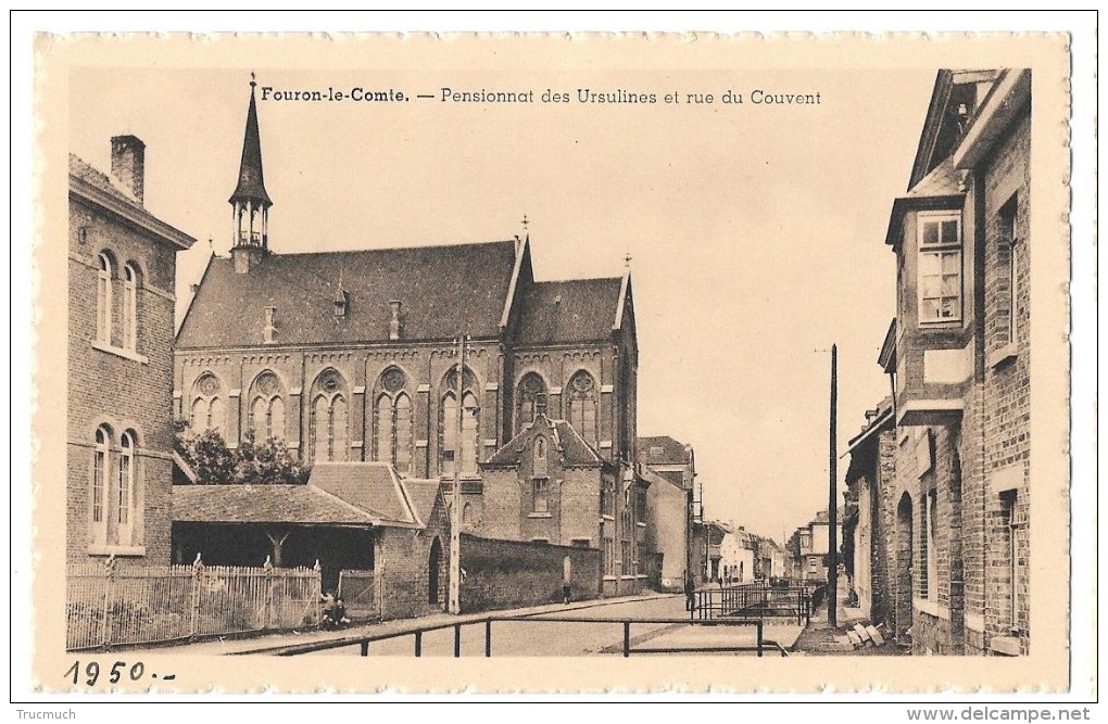 30 - FOURON - LE - COMTE  -  Pensionnat Des Ursulines Et Rue Du Couvent - Fourons - Voeren