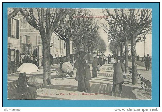 CPA C.C 41 - L'Hiver Boulevard Des Pyrénées PAU 64 - Pau