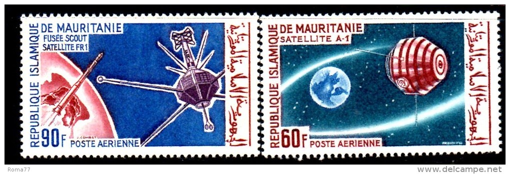 Z764B - MAURITANIA 1966 , Satellite A1 Yvert 49/50  ***  MNH - Mauritania (1960-...)