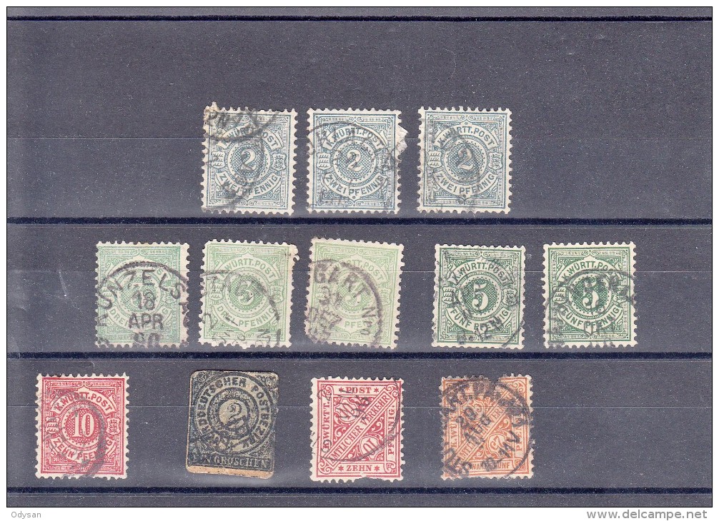 Lot De Timbres Anciens Etats D'Allemagne Baden, Tour Et Taxis, Bayern... - Collections