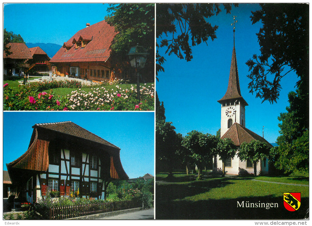 Munsingen, BE Bern, Switzerland Postcard Posted 1998 Stamp - Bern