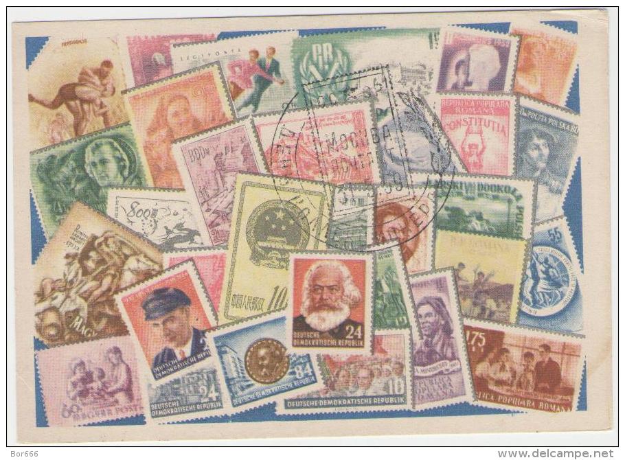 GOOD USSR / RUSSIA Postcard 1956 - Stamps On Postcard With Special Cancel 1959 - 1950-59