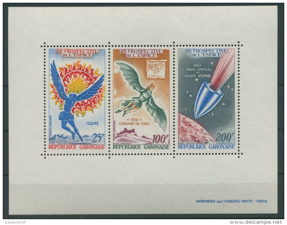 Gabun 1970 Eroberung Des Weltraumes Block 14 Postfrisch (C22100) - Gabun (1960-...)