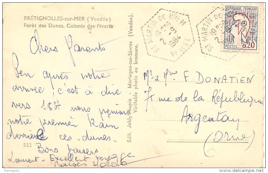 CPA-1960-85-BRETIGNOLLES-FORET Des DUNES-Colo Des PIVERTS-BE - Bretignolles Sur Mer