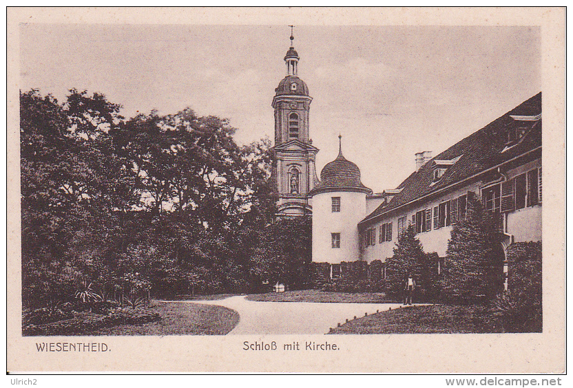 AK Wiesentheid - Schloß Mit Kirche (20566) - Kitzingen