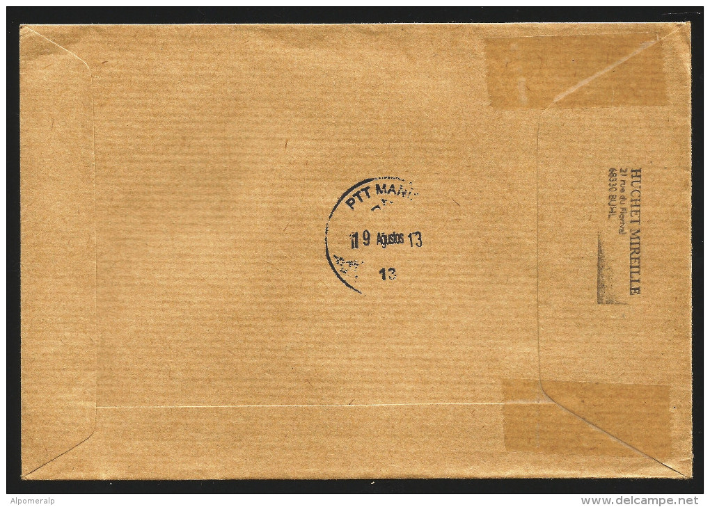 France - 2013 Hermès Hearts | Valentine Day | Self-adhesive, Postal Used Mail Cover 27.07.2013 - Other & Unclassified
