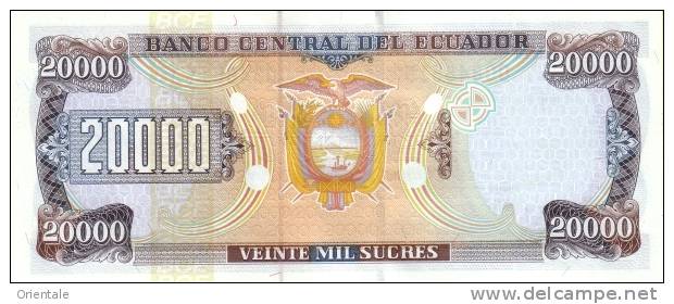 ECUADOR P. 129f 20000 S 1999 UNC - Ecuador