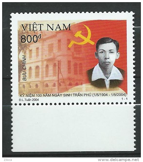 Vietnam Viet Nam 2004 The 100th Anniversary Of The Birth Of Tran Phu, 1904-1931.MNH - Viêt-Nam