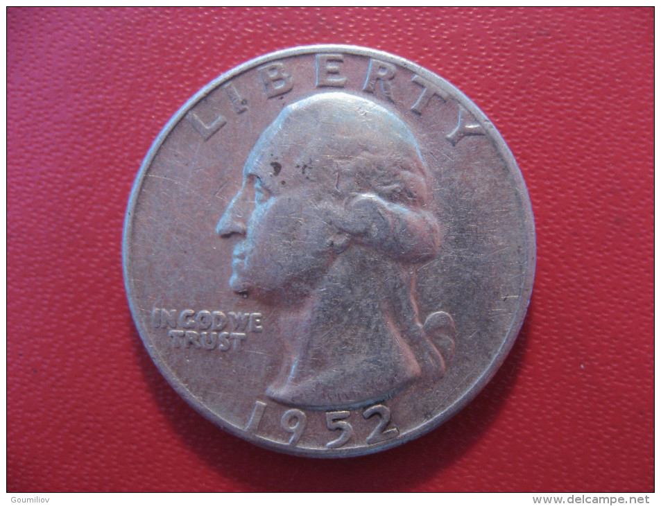 Etats-Unis - USA - Quarter Dollar 1952 Washington 4730 - 1932-1998: Washington