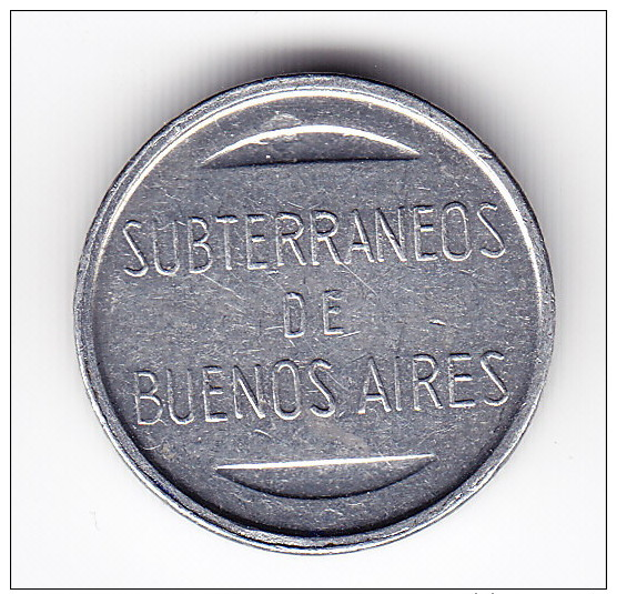 Buenos Aires Argentina Metro Transit Token - Monetary /of Necessity