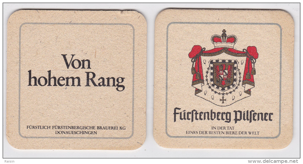 Furstenberg Pilsener Lot De 2 Sous-bocks Bi-faceTBE - Sous-bocks