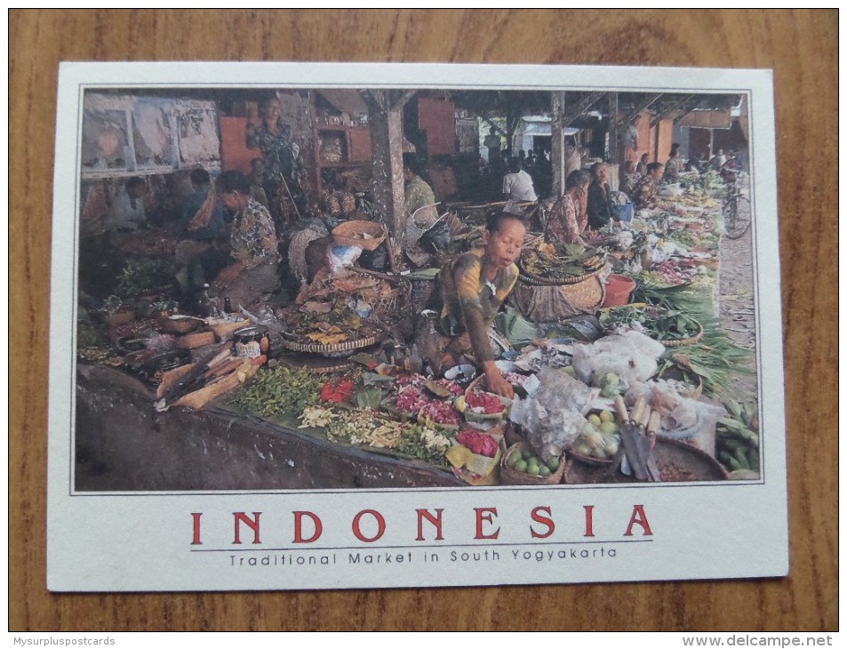 50456 POSTCARD: INDONESIA: Traditional Market In South Yogyakarta. - Indonesia