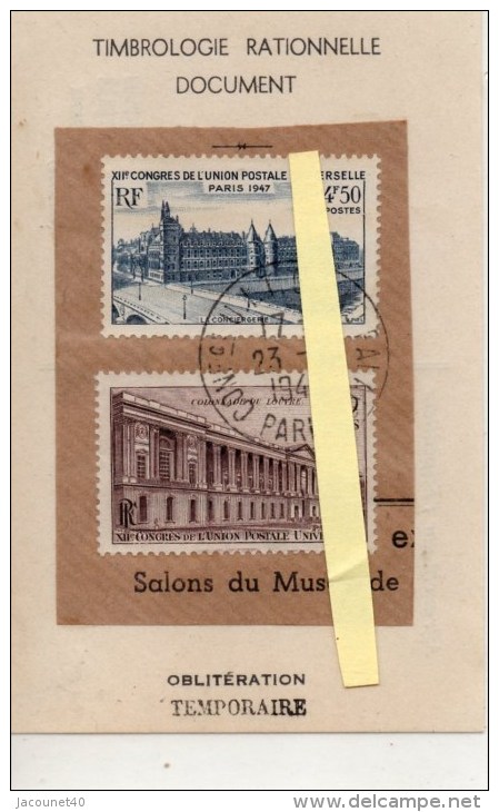 Paris 75 Conference.Cachet Temporaire Du 23/7/1949 - Other & Unclassified