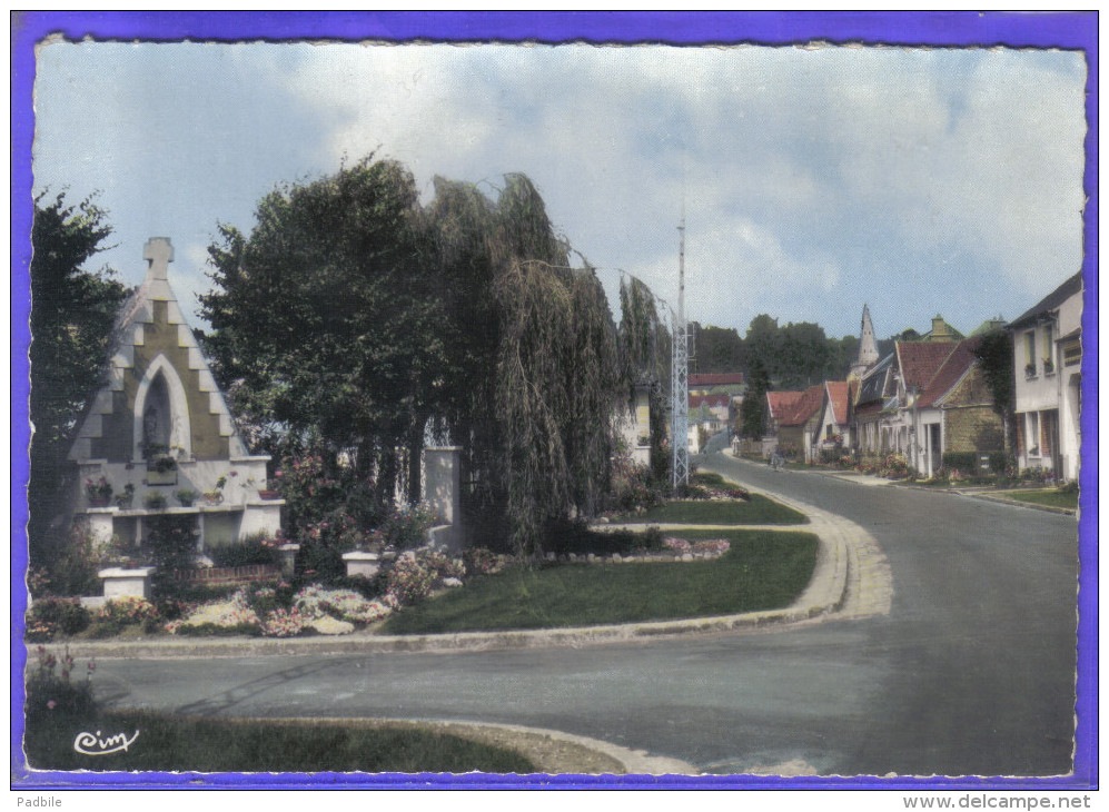 Carte Postale 62. Boubers-sur-Canche  La Chapelle Rue Principale  Village Fleuri De France Trés Beau Plan - Autres & Non Classés